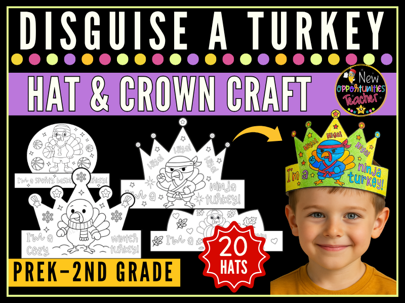 Disguise a Turkey Hats & Crowns Craft