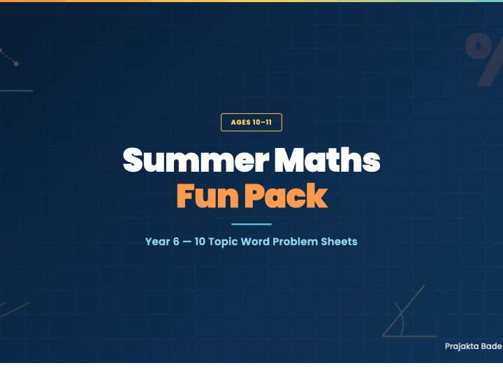 Summer Maths Fun Pack | Year 6