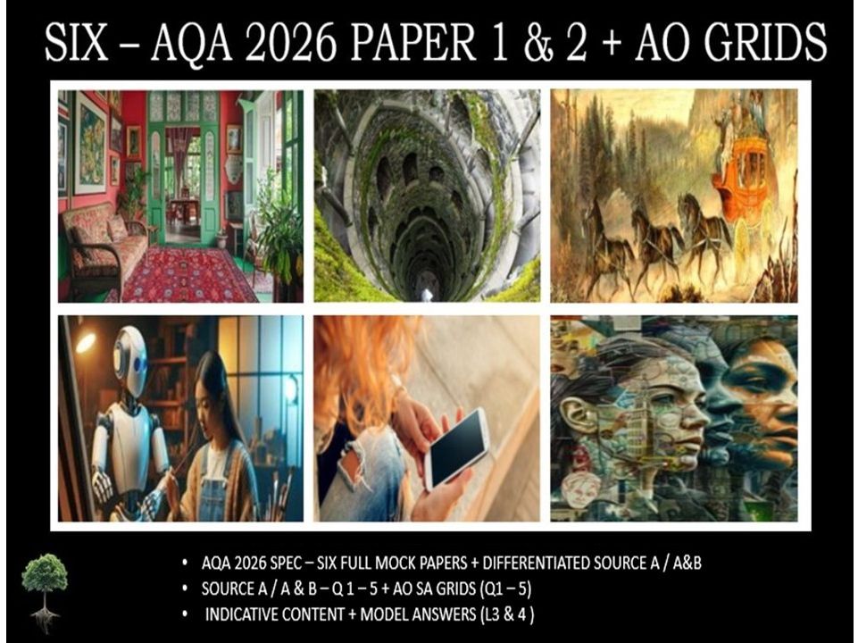 SIX - AQA PAPER 1 & 2 | 2026 FULL MOCKS | AO GRIDS