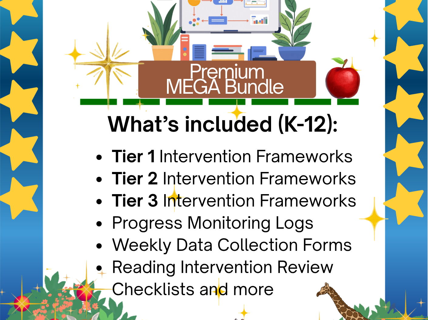 Premium Mega Reading Intervention Bundle | Tiers 1–3 | K-12th