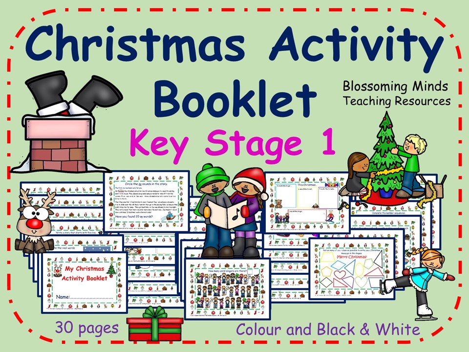 Christmas Activity Pack for KS1 - 30 pages