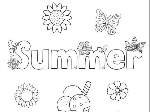 Summer Colouring Sheets