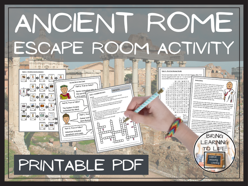 Ancient Rome Escape Room Activity