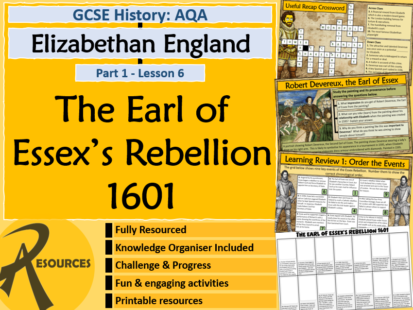Earl of Essex Rebellion 1601 - Elizabethan England - AQA