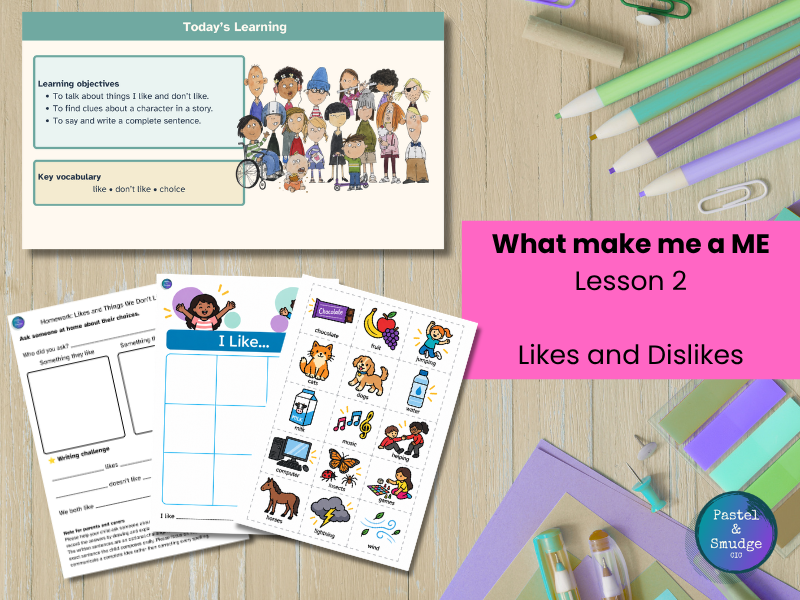 What Makes Me a Me? KS1 English Lesson | Likes, Dislikes and Sentence Writing