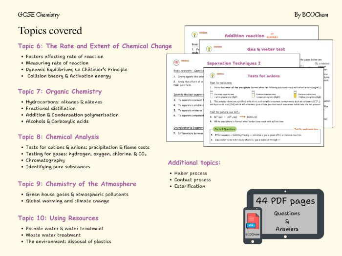 GCSE Chemistry Paper 2 AQA