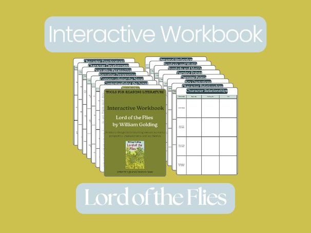 Lord of the Flies – Interactive Literature Workbook: Character, Themes & Literary Analysis