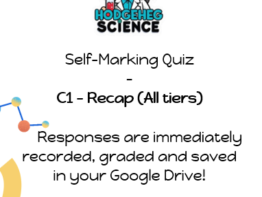 GCSE AQA Chemistry C1 Recap Quiz Bundle (Self-Marking)