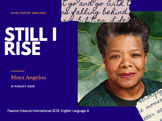 Still I Rise by Maya Angelou – Editable PowerPoint | GCSE & IGCSE English Literature