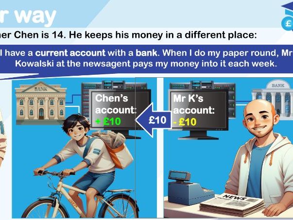 Banks and keeping money safe lesson LKS2
