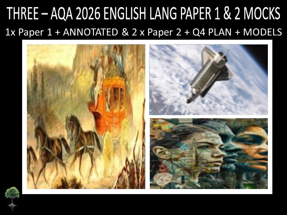 THREE - AQA PAPER 1 & 2 | 2026 FULL MOCKS | ANNOTATED | Q4 PLAN | MODELS