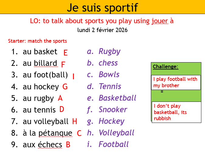 Studio 1 - Tu es sportif?