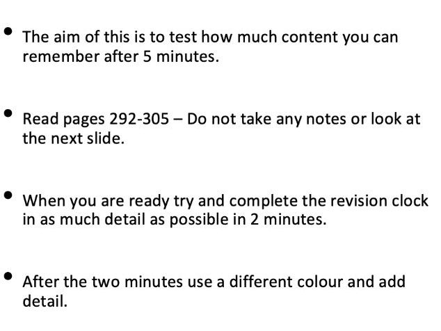 AQA GCSE - Cold War Revision Clocks