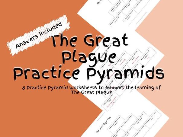 8 History The Great Plague Practice Pyramid Worksheets PDF