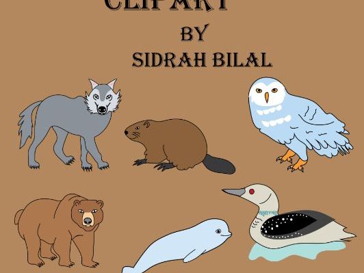 Canadian Animals Clipart for Commercial Use Sno