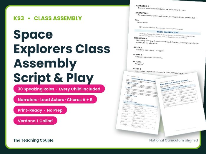 Space Explorers Class Assembly Script & Play | Years 8–11 | No Prep Drama