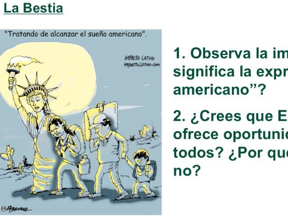 Spanish A Level: Immigration/Inmigración. Un tren llamado "La Bestia".
