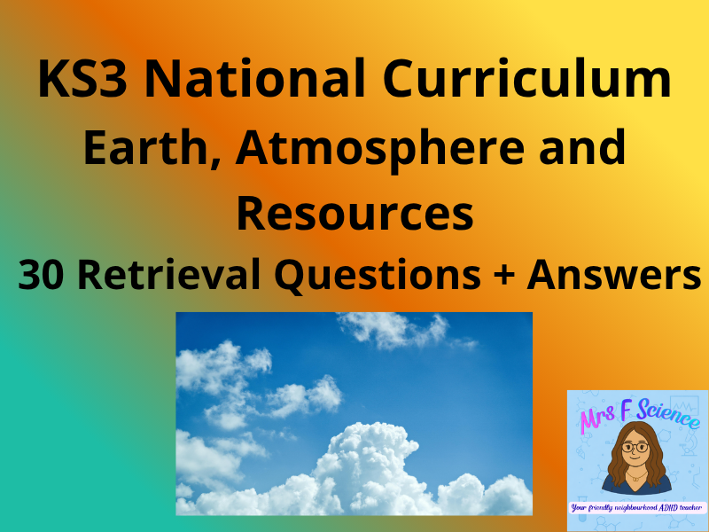 KS3 Science Chemical Reactions – 30 Retrieval Questions + Answers