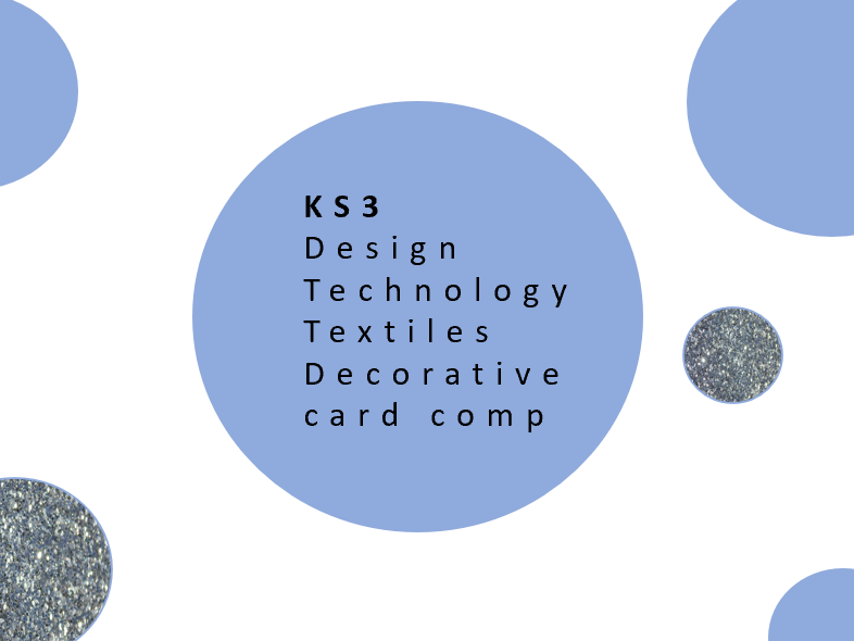 KS3 DT Textiles Decorative Card competition