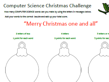 computer science christmas big worksheet bundle teaching resources