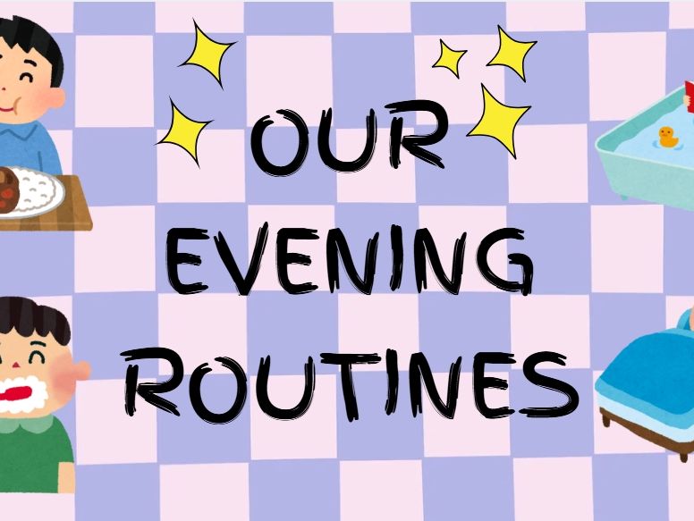 ESL Evening Routine Activities. Beginner English Lesson (Speaking, Reading, Writing)
