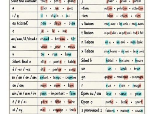 GCSE French Phonics Display | Sound–Symbol Correspondence | Read Aloud