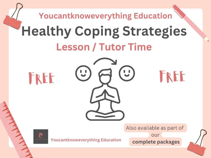 Healthy coping strategies PSHE Lesson