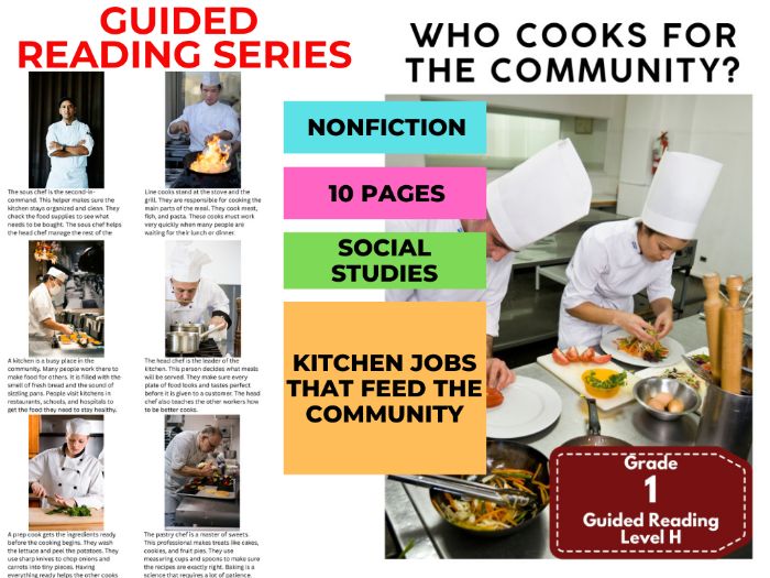 Guided Reading Level H - Who Cooks for the Community