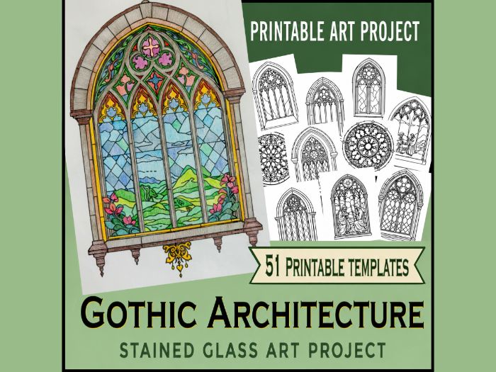 Gothic Stained Glass Art Project