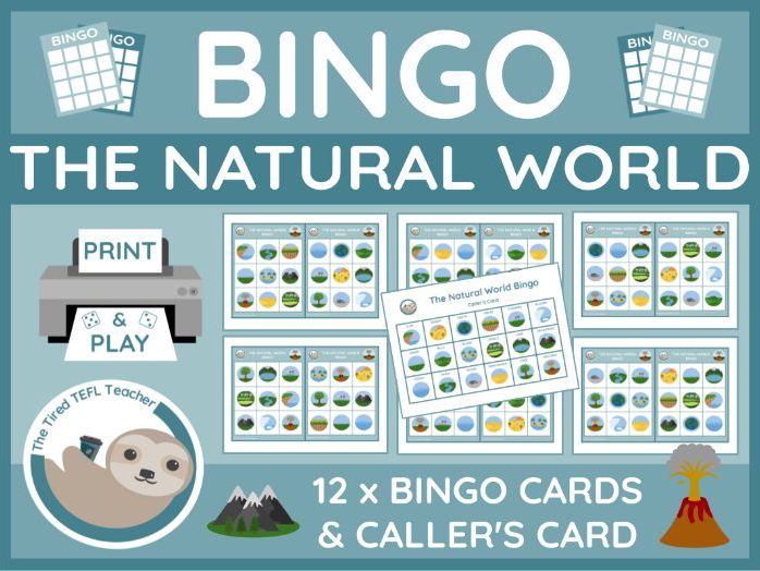 ESL The Natural World Bingo