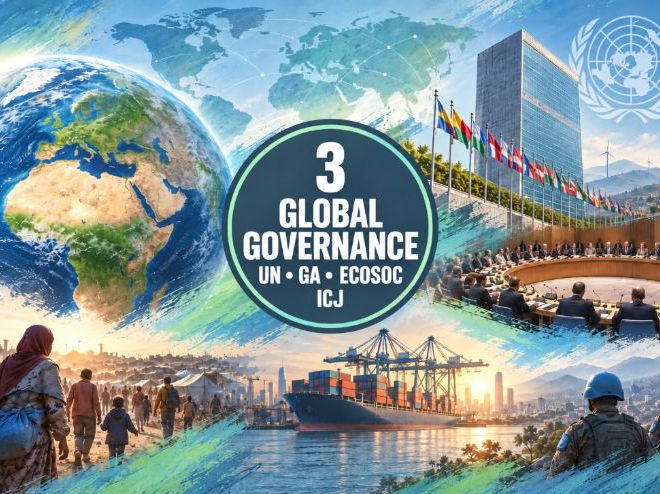 3 Global governance - UN - GA - ECOSOC - ICJ
