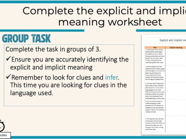 0500/0990 First Language English Lesson on explicit and implicit meaning (2027)