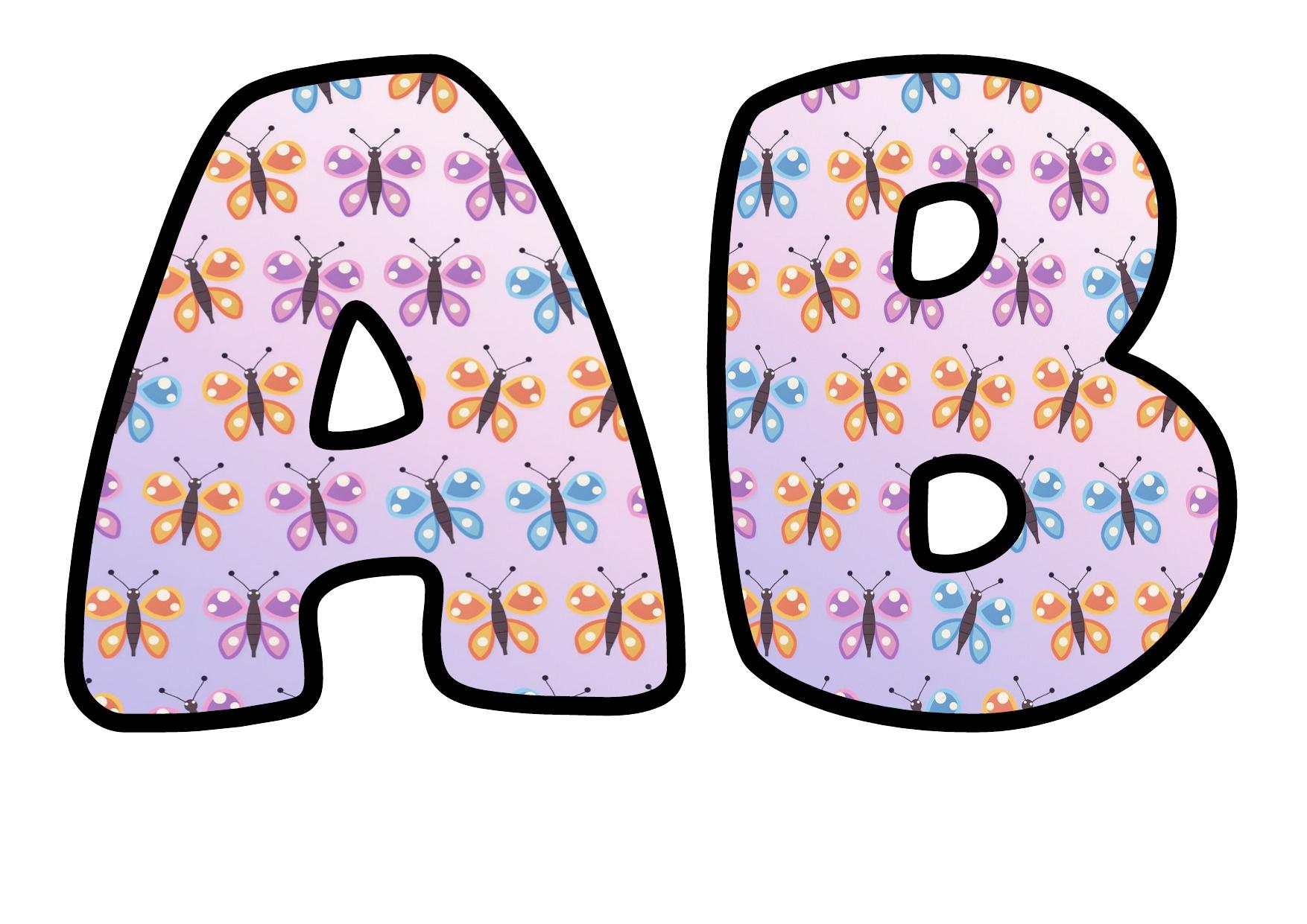 butterflies-bubble-letters-display-lettering-printable-a-z-and-0-9