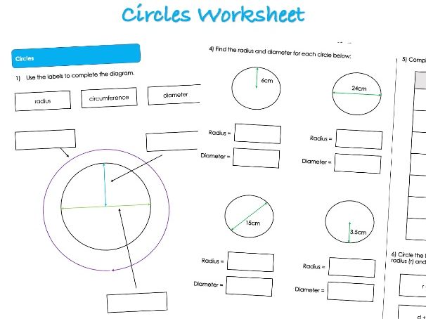 Shape Worksheet - Circles