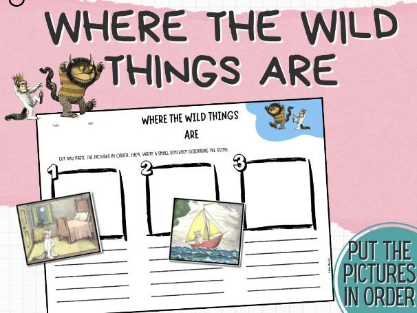 Where the Wild Things Are – Sequencing Pictures Activity (ESL | KS1 | Literacy)
