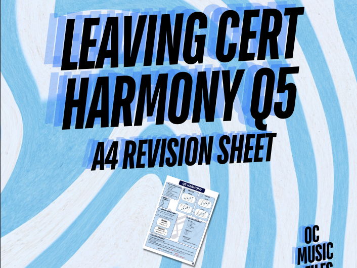 Leaving Cert Music Q5 Harmony - Revision Notes