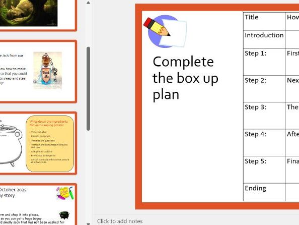 Talk for Writing- Instructions- KS1