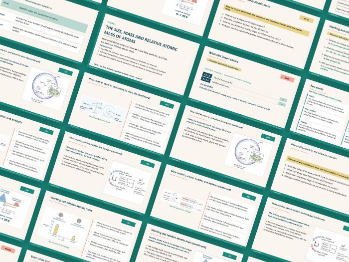 AQA GCSE Chemistry C1 Atomic Structure and the Periodic Table | 12 Lessons and Topic Test