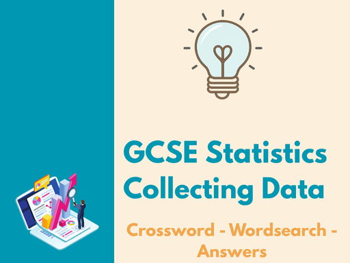 GCSE Statistics – Collecting Data - Crossword & Wordsearch