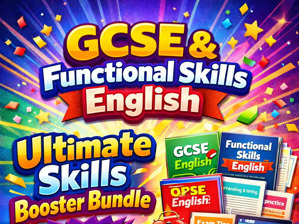 GCSE & Functional Skills English: Ultimate Skills Booster Bundle   NOW 50% OFF — Full Pack Only £10!