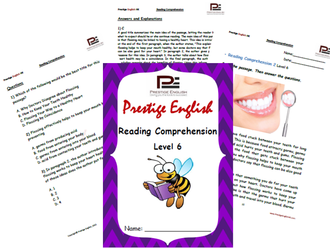 Reading Comprehension Book - Level 6