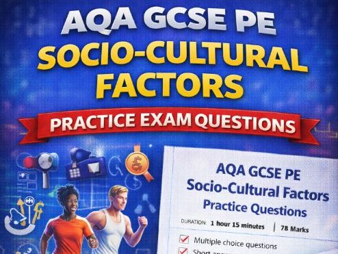 AQA GCSE PE Socio Cultual Factors Practice questions