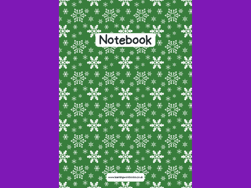 Snowflake A4 Lined Notebook 6