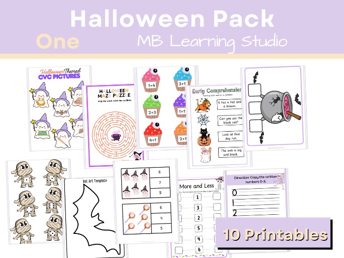 Halloween Pack One –  Early Years