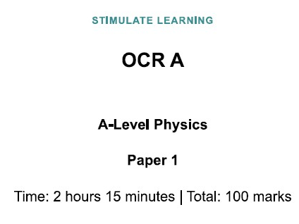 OCR A A-Level Physics Papers 1–3 Set 2