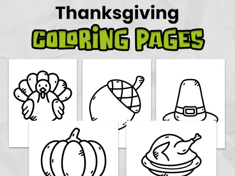 Thanksgiving Coloring Pages | Thanksgiving Bulletin Board for Elementary