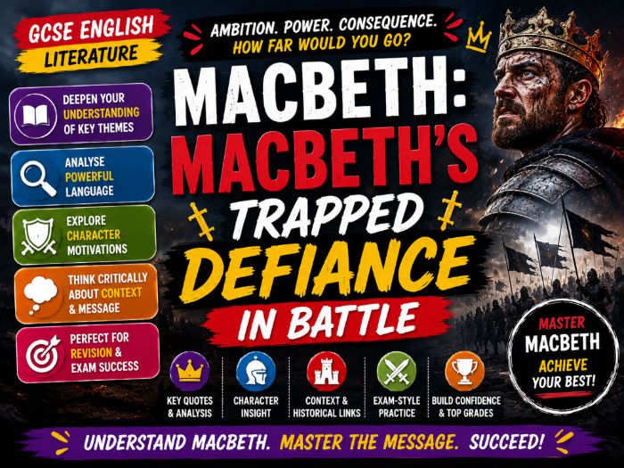 GCSE Macbeth: Macbeth's Trapped Defiance in Battle