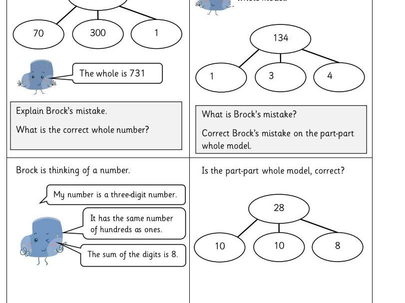 Maths Partitioning 4 digit Numbers Reasoning And Problem Solving 