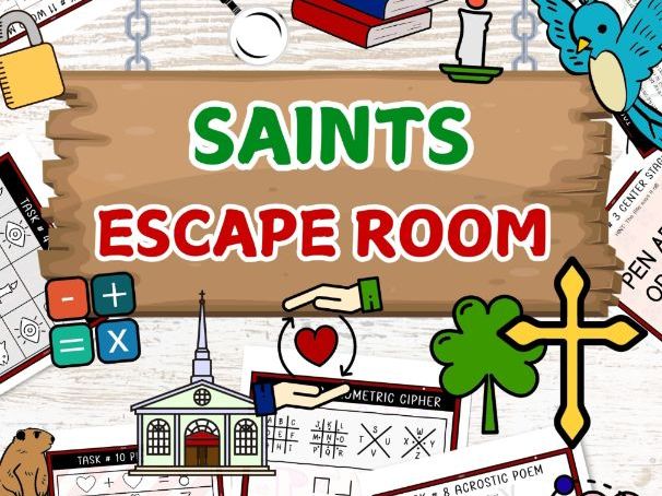 Saints Escape Room, All Saints' Day Puzzles