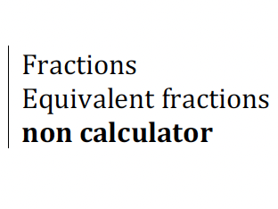 Fractions - Equivalent Fractions
